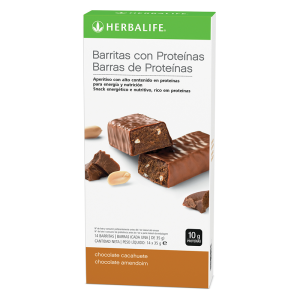 Barritas con proteínas Chocolate y cacahuetes 14 x 35 g